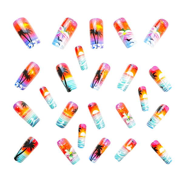 12 Sizes-24 Pcs Press On Nails Y769