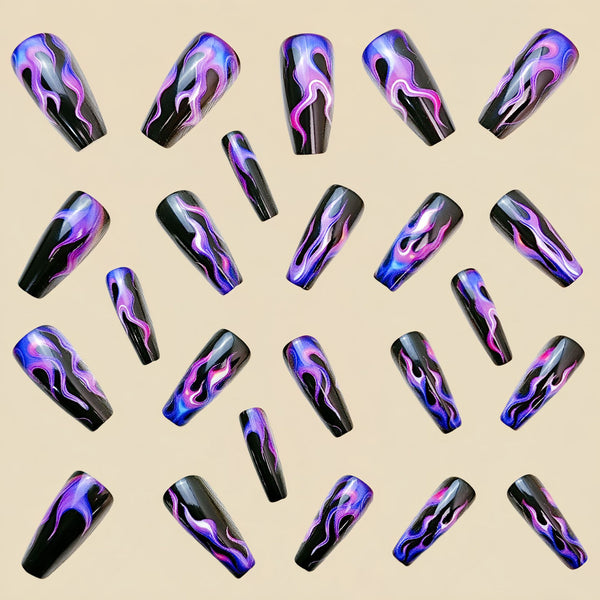 12 Sizes-24 Pcs Press On Nails Y699