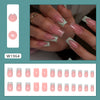 12 Sizes-24 Pcs Press On Nails W1964