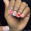 12 Sizes-24 Pcs Press On Nails C232