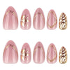 12 Sizes-24 Pcs Press On Nails JP4324