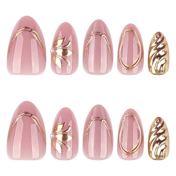 12 Sizes-24 Pcs Press On Nails JP4324