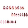 12 Sizes-24 Pcs Press On Nails JP4381