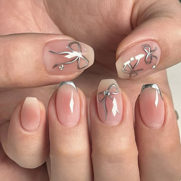 12 Sizes-24 Pcs Press On Nails JP4101