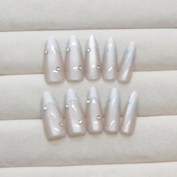 12 Sizes-24 Pcs Press On Nails MY076