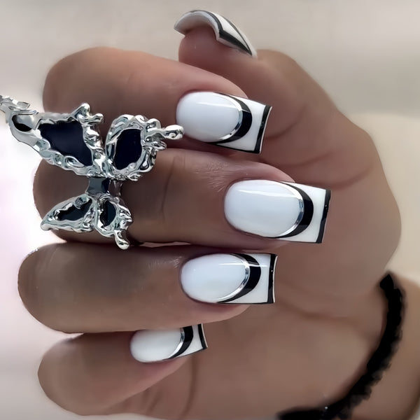 12 Sizes-24 Pcs Press On Nails Y1928