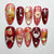12 Sizes-24 Pcs Press On Nails W2085