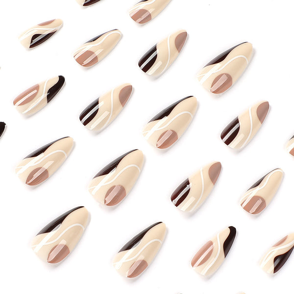 12 Sizes-24 Pcs Press On Nails JP2000