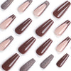 12 Sizes-24 Pcs Press On Nails JP2899