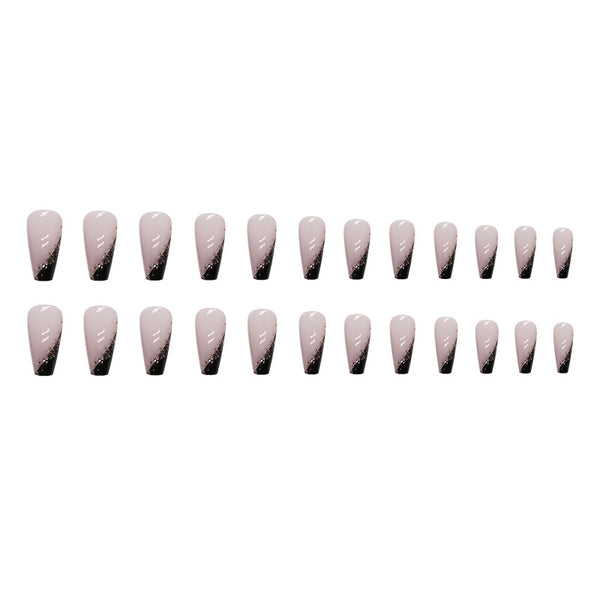 12 Sizes-24 Pcs Press On Nails W1191