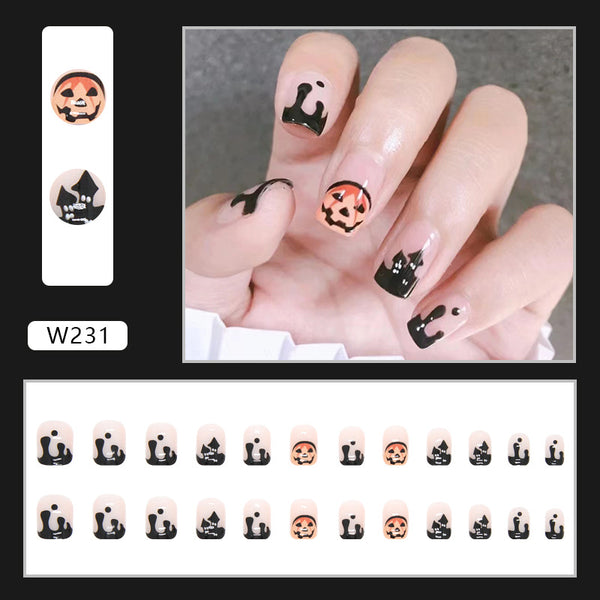 12 Sizes-24 Pcs Press On Nails W202