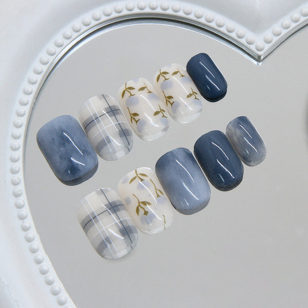 12 Sizes-24 Pcs Press On Nails R977