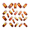 12 Sizes-24 Pcs Press On Nails Y1464