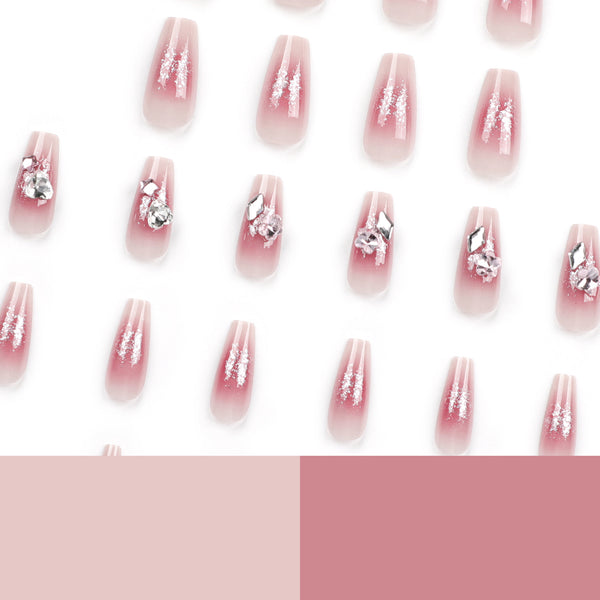 12 Sizes-24 Pcs Press On Nails GN002