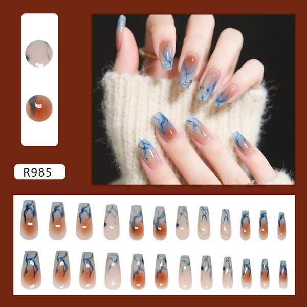 12 Sizes-24 Pcs Press On Nails R985