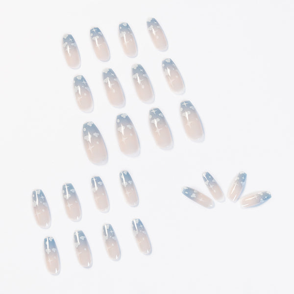 12 Sizes-24 Pcs Press On Nails JP1048
