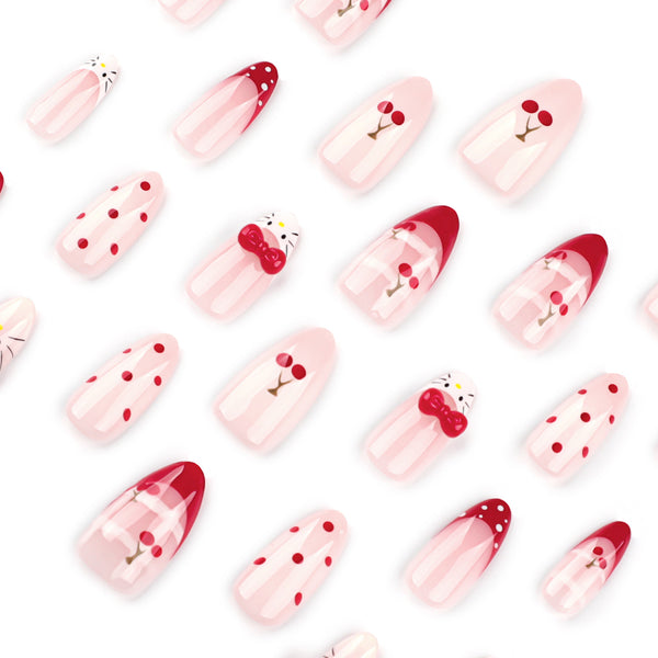 12 Sizes-24 Pcs Press On Nails JP4000