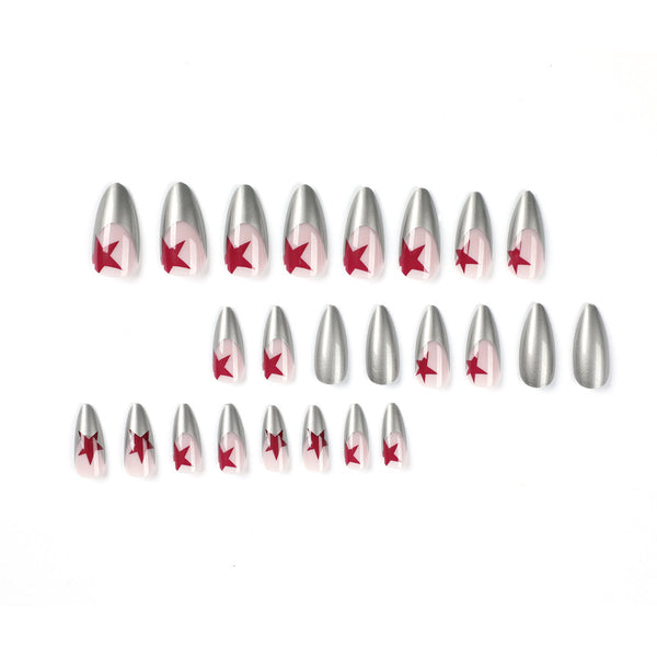 12 Sizes-24 Pcs Press On Nails JP2049