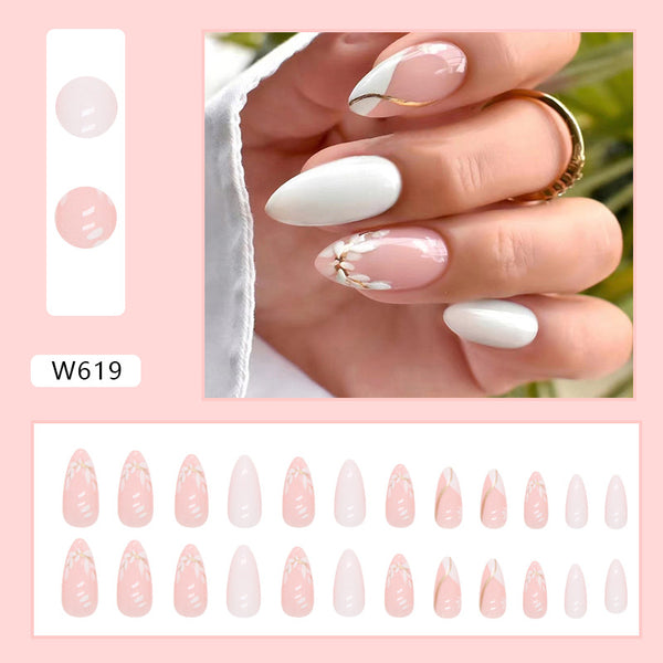 12 Sizes-24 Pcs Press On Nails W619