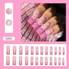 12 Sizes-24 Pcs Press On Nails G002