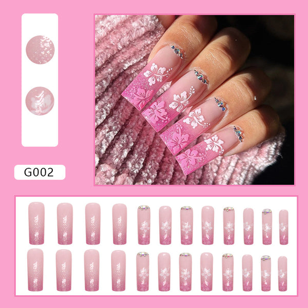 12 Sizes-24 Pcs Press On Nails G002