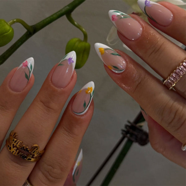12 Sizes-24 Pcs Press On Nails W1950