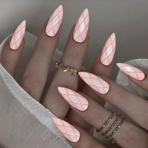 12 Sizes-24 Pcs Press On Nails Y1828