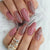 12 Sizes-24 Pcs Press On Nails W916