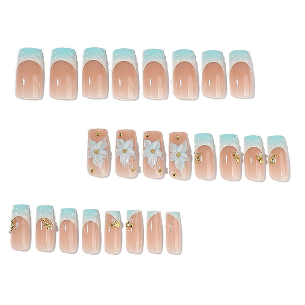 12 Sizes-24 Pcs Press On Nails JP4449
