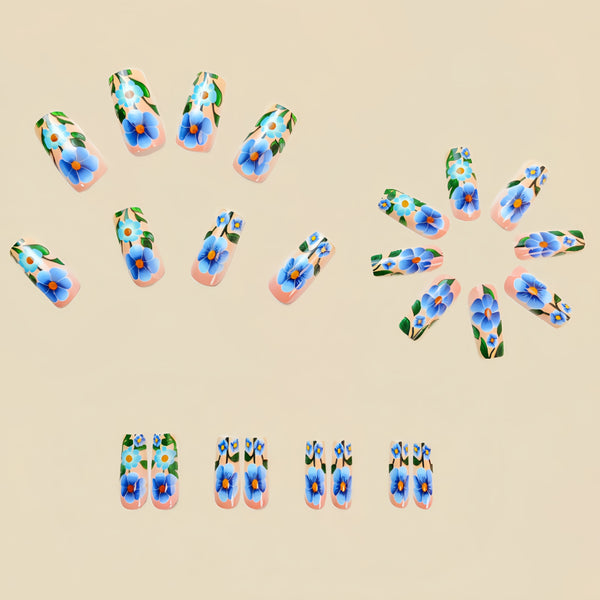 12 Sizes-24 Pcs Press On Nails Y625