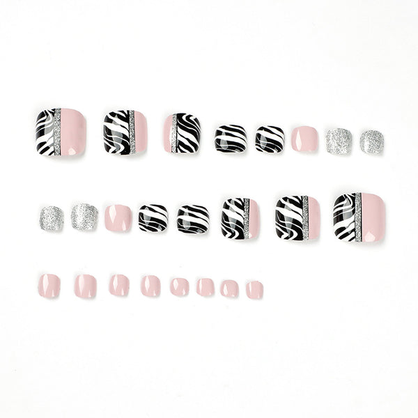 12 Sizes-24 Pcs Press On Nails JP1673