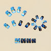 12 Sizes-24 Pcs Press On Nails Y1595