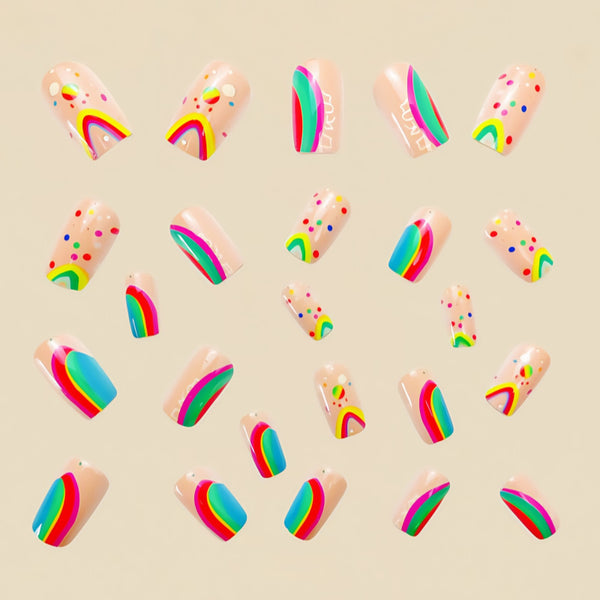 12 Sizes-24 Pcs Press On Nails Y559