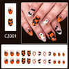 12 Sizes-24 Pcs Press On Nails C2001