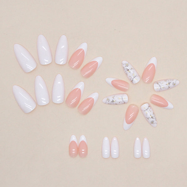 12 Sizes-24 Pcs Press On Nails W722