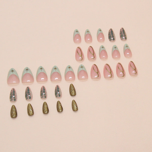 30 Pcs Press On Nails W1719