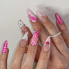 12 Sizes-24 Pcs Press On Nails C1519
