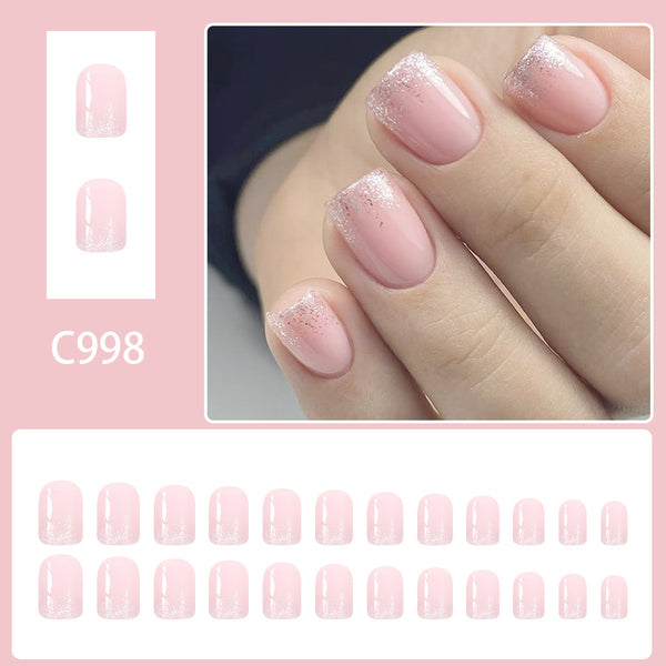 12 Sizes-24 Pcs Press On Nails C998