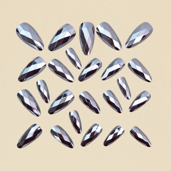 12 Sizes-24 Pcs Press On Nails Y1612