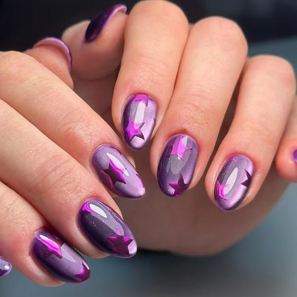 12 Sizes-24 Pcs Press On Nails W2168
