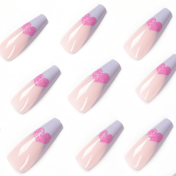 12 Sizes-24 Pcs Press On Nails JP1602