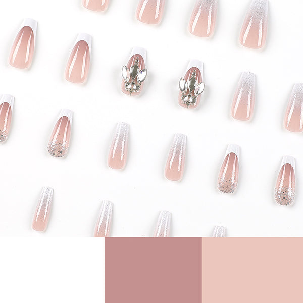 12 Sizes-24 Pcs Press On Nails JP2267