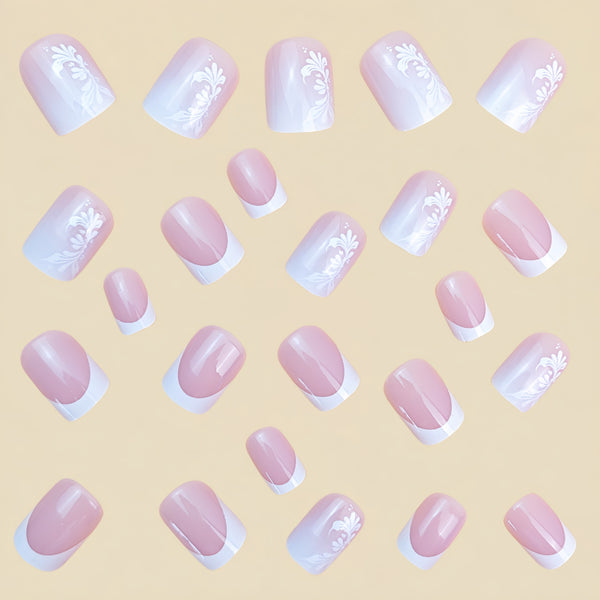 12 Sizes-24 Pcs Press On Nails Y911