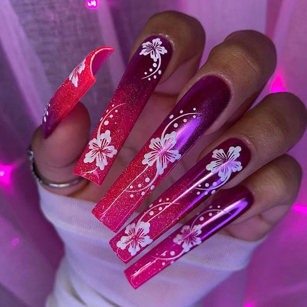 12 Sizes-24 Pcs Press On Nails G005