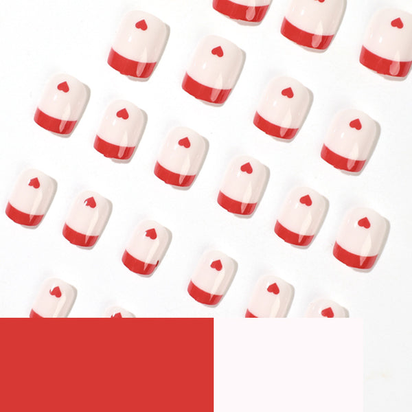 12 Sizes-24 Pcs Press On Nails JP1834
