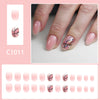 12 Sizes-24 Pcs Press On Nails C1011