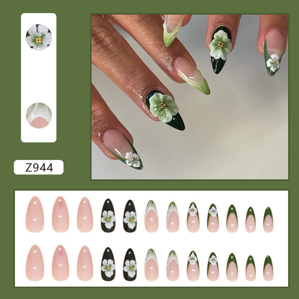 12 Sizes-24 Pcs Press On Nails Z944