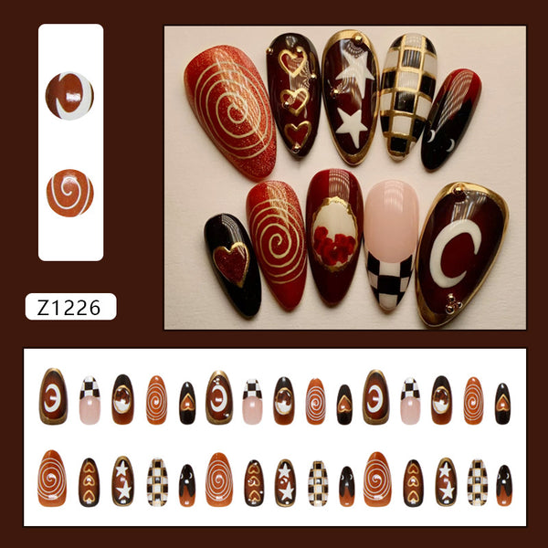 30 Pcs Press On Nails Z1226