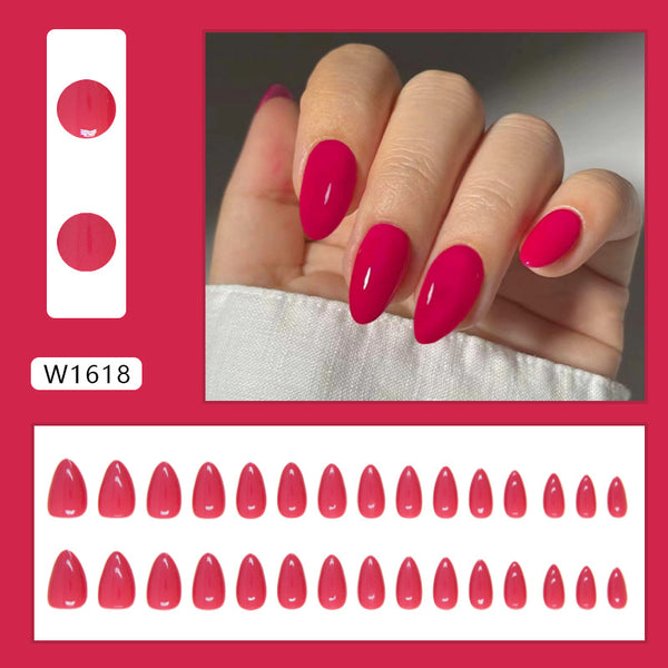 12 Sizes-24 Pcs Press On Nails W1618