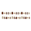 12 Sizes-24 Pcs Press On Nails MY099